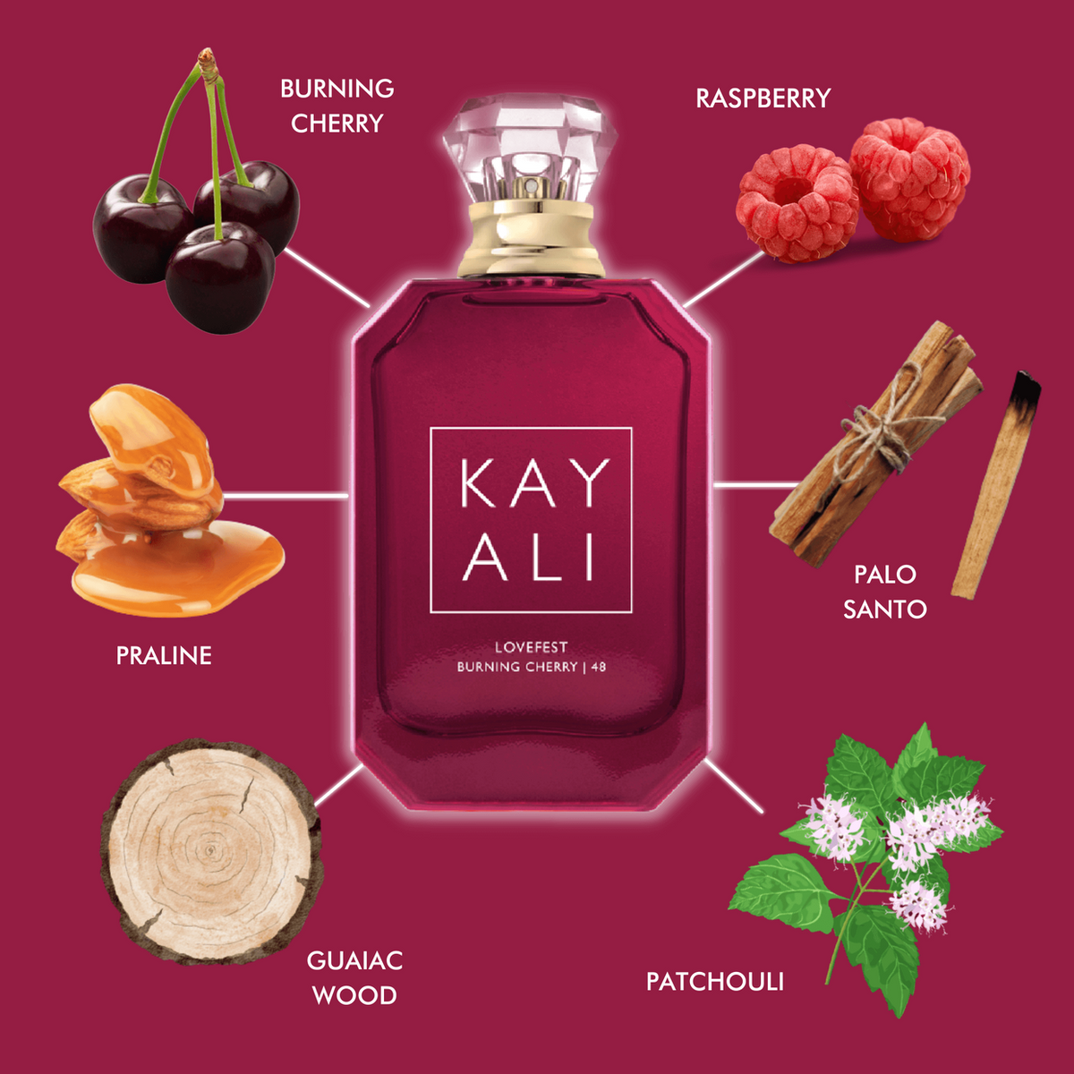 Kayali Lovefest Burning Cherry | 48 100ml (Without Box)